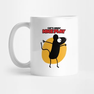 Cat's Away Mice Play Mug